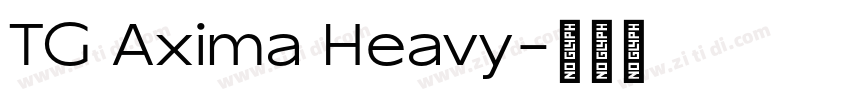 TG Axima Heavy字体转换
